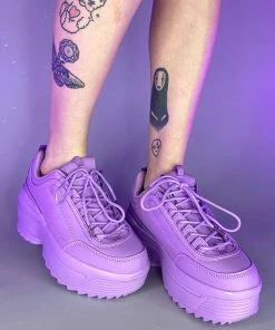 Berness Shoes Womens Purple Walkin' On A Dream Sneakers