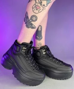 Berness Shoes Black High Livin' Hi Top Sneakers