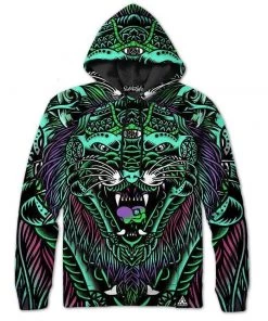 Set 4 Lyfe Mens ACID TIGER HOODIE