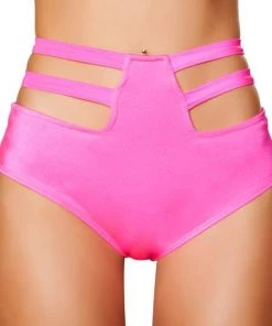 Roma Womens High-Waisted Strapped Booty Shorts