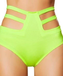 Roma Womens High-Waisted Strapped Booty Shorts