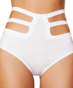Roma Womens High-Waisted Strapped Booty Shorts