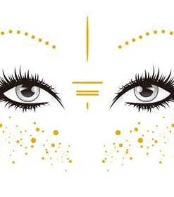 AE Goddess Of The Sun Gold Freckle Temporary Tattoo Womens