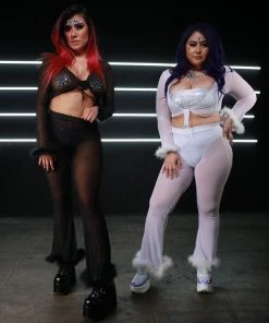 AE Bubble-icious Sheer Front-Tie Top New