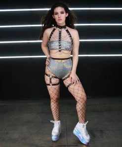 AE Heart Assassin Holographic Harness Chain Top 18 AE Heart Assassin Holographic Harness Chain Top