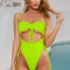 FM New Neon Green No Peeking Bodysuit