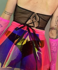 AE Chained And Ribbed Underboob Corset Womens 8 AE Chained And Ribbed Underboob Corset Womens