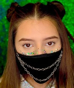 Bodyzone Black Chain Me Up Face Mask Accessories