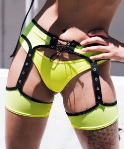 Bodyzone New Spur You On Chaps With Lace-Up And Grommet Detail