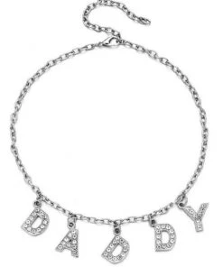 AE D-A-D-D-Y Rhinestone Necklace