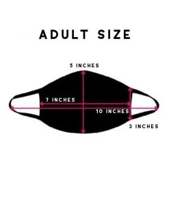 Dippin Daisy's Black Face Mask With Filter (ADULT And KIDS Sizes) Accessories