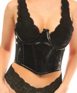 Daisy's Corsets Black Patent Waist Cincher