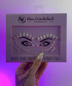 Uniflying Mystic Glow In The Dark Face Jewel Accessories