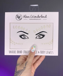 Uniflying Mystic Glow In The Dark Face Jewel Accessories