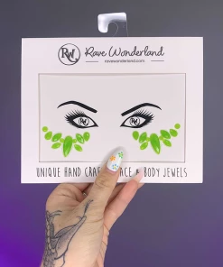 Uniflying Kiwi QT Face Jewel Accessories