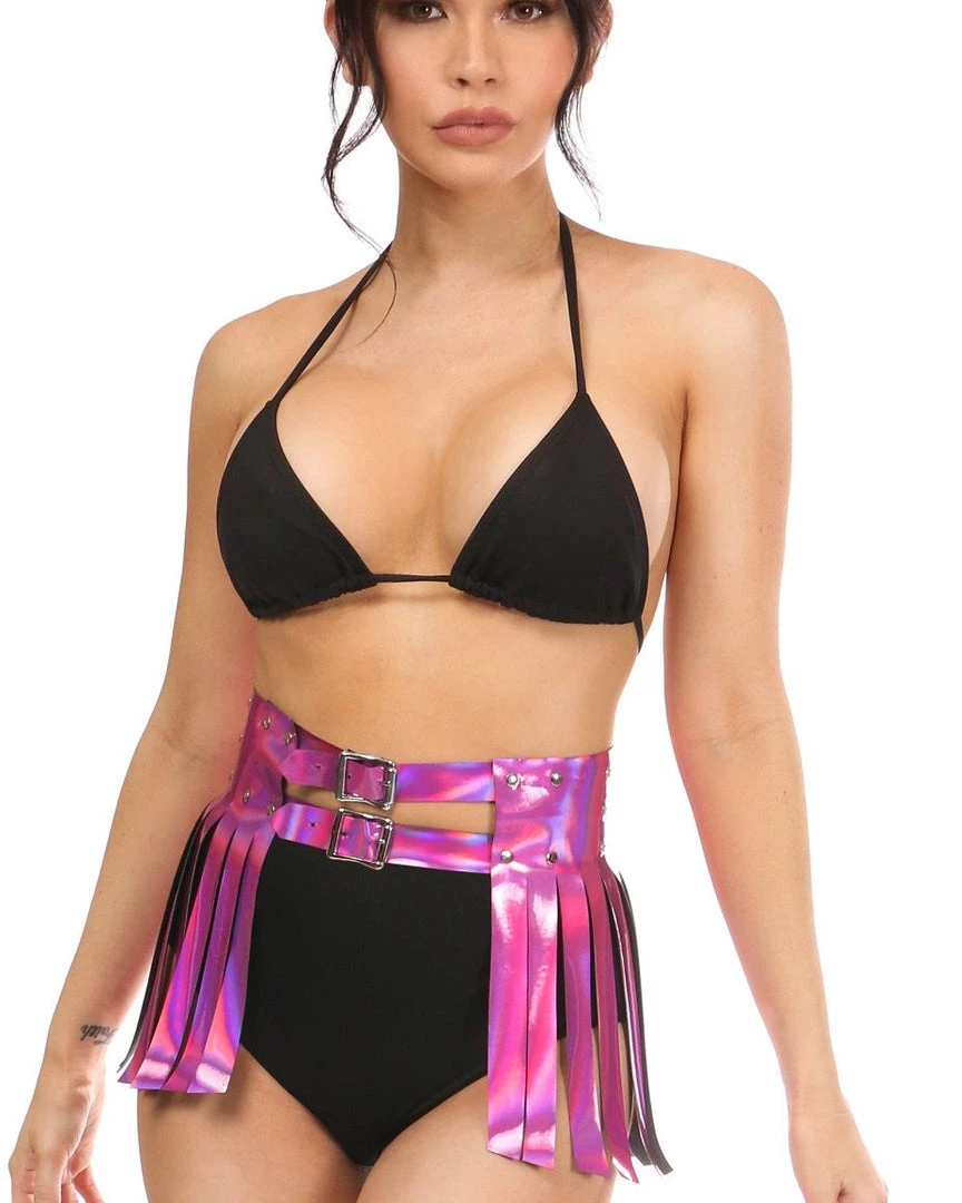 Daisy's Corsets New Fuchsia Feelz Fringe Skirt 5 Daisy's Corsets New Fuchsia Feelz Fringe Skirt