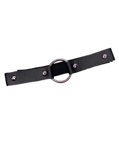 AE Womens 1pc O-Ring Faux Leather Leg Garter