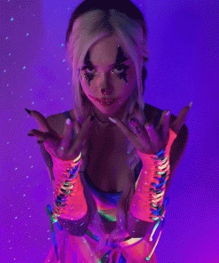 J. Valentine Over The Rainbow Lace Up Mesh Gloves