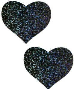 Pastease Heart Solid Glitter Nipple Pasties Womens
