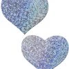 Pastease Heart Solid Glitter Nipple Pasties Womens