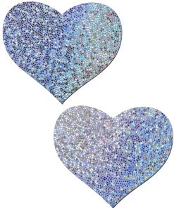 Pastease Heart Solid Glitter Nipple Pasties Womens