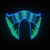 AE Industrial Sound Activated LED Mask Mens