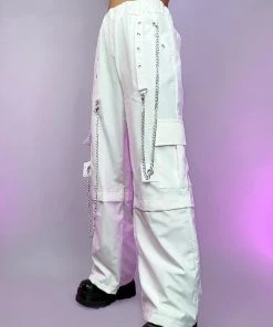 AE New 90's Baby White Oversize Cargo Pants