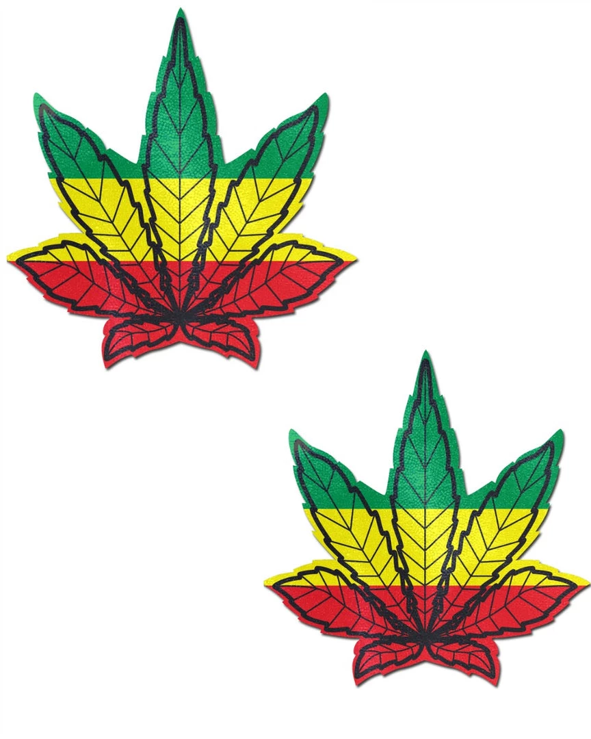 Pastease Accessories Rasta Pot Leaf Pasties 1 Pastease Accessories Rasta Pot Leaf Pasties