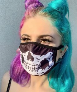 AE Mens Skull Black Face Mask