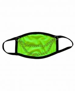 Bodyzone Accessories Neon Green Chain Me Up Face Mask