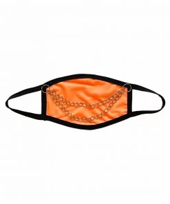 Bodyzone Womens Orange Chain Me Up Face Mask