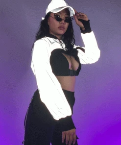 AE Extreme Crop Reflective Shrug