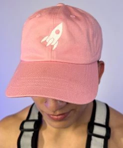 Space Yacht Pink Dad Hat