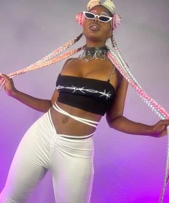 AE Black All Tied Up Bootcut Pants New