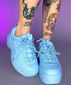 Berness Shoes Womens Blue Walkin' On A Dream Sneakers