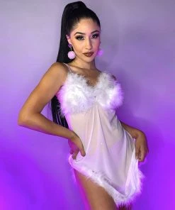 Be Wicked Oh Behave White Teddy Dress New