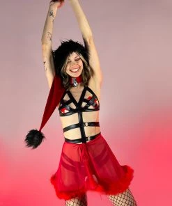 Leg Avenue 3pc Wild Bound Teddy Set