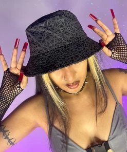 AE Shattered Flash Reflective Bucket Hat New