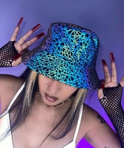 AE Shattered Flash Reflective Bucket Hat New