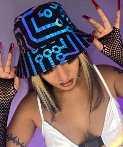 AE New Geo Flash Reflective Bucket Hat