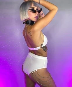 OhYes Fashion New Say A Prayer Cascading Chain High Waist Bottoms