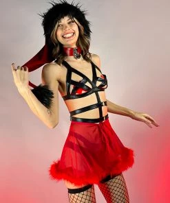 Leg Avenue 3pc Wild Bound Teddy Set