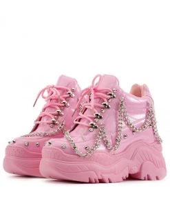 Realplay Corp Baby Pink Space Candy Chain Sneakers Womens
