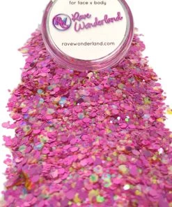 Xucai Pink Parade Iridescent Body And Face Festival Glitter (Large 15 Grams) Accessories