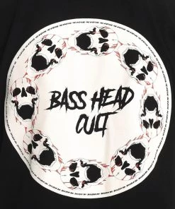 555stickers Mens Bass Head Cult Skull T