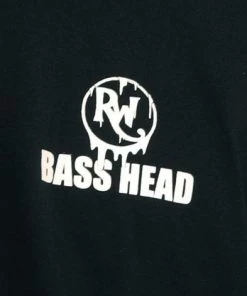 555stickers Mens Bass Head Melting Skull T