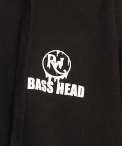 555stickers Bass Head Melting Skull Hoodie Tops