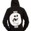 555stickers Bass Head Melting Skull Hoodie Tops