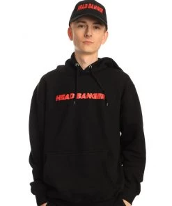 555stickers Outerwear Red Headbanger Hoodie