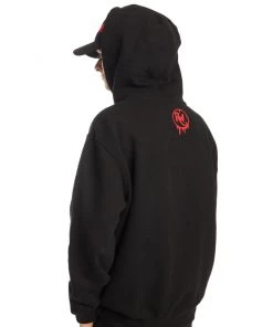 555stickers Outerwear Red Headbanger Hoodie